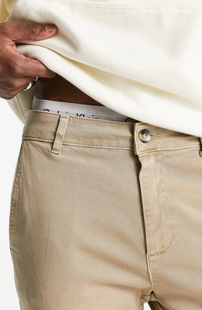 Shop Asos Design Skinny Cargo Pants In Beige