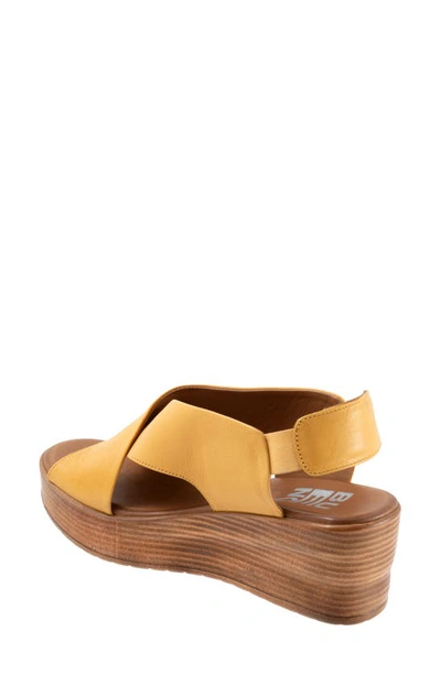 Shop Bueno Naomi Platform Slingback Sandal In Mustard