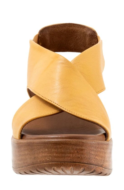 Shop Bueno Naomi Platform Slingback Sandal In Mustard