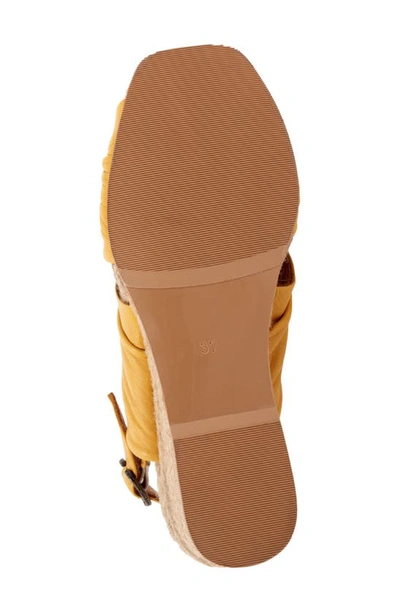 Shop Bueno Jasmin Wedge Espadrille Sandal In Mustard