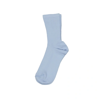 Shop Max Mara Andrea Cotton Socks In Blue