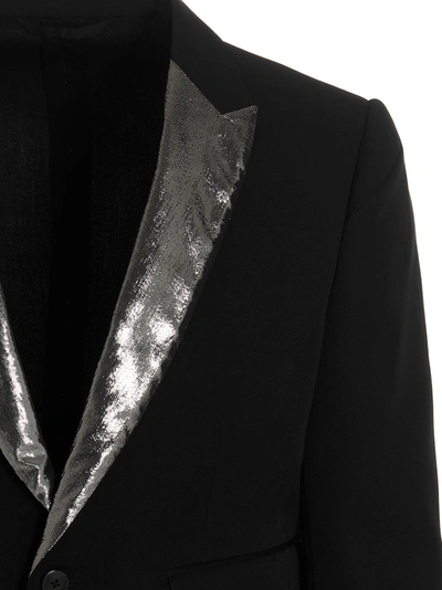 Shop Sapio Blazer 'gabardine Smoking' In Black