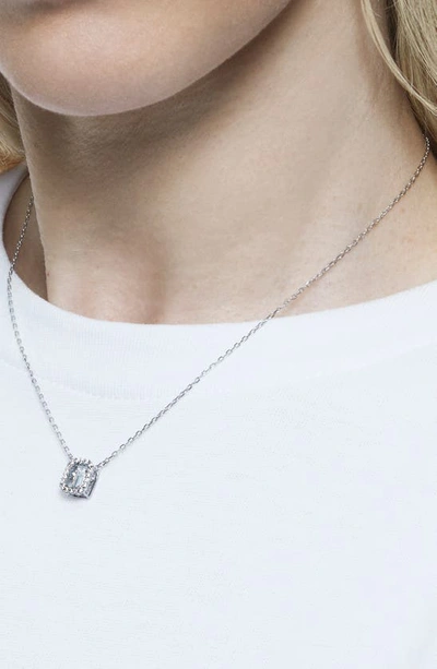 Swarovski Rhodium-plated Millenia Pendant Necklace, 15" + 2" Extender In Silver