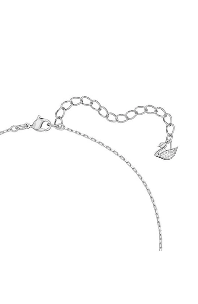 Swarovski Rhodium-plated Millenia Pendant Necklace, 15" + 2" Extender In Silver