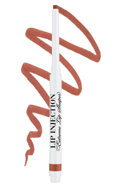 Shop Too Faced Lip Injection Extreme Lip Shaper Plumping Lip Liner In Cinnamon Swirl