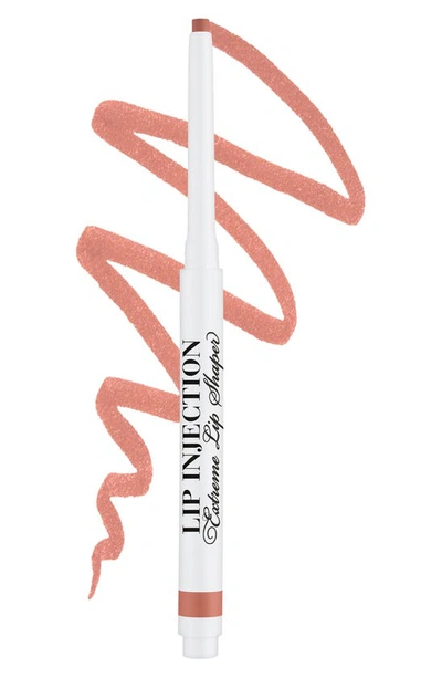 Shop Too Faced Lip Injection Extreme Lip Shaper Plumping Lip Liner In Post-op Pink