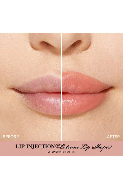 Shop Too Faced Lip Injection Extreme Lip Shaper Plumping Lip Liner In Post-op Pink