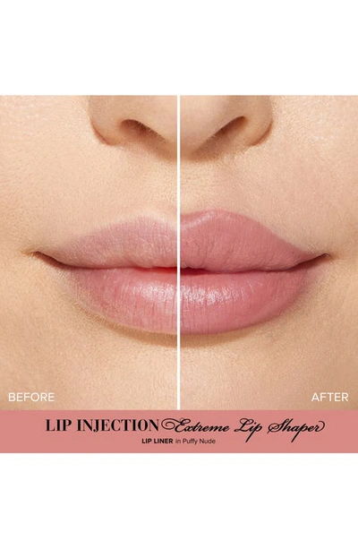 Shop Too Faced Lip Injection Extreme Lip Shaper Plumping Lip Liner In Puffy Nude