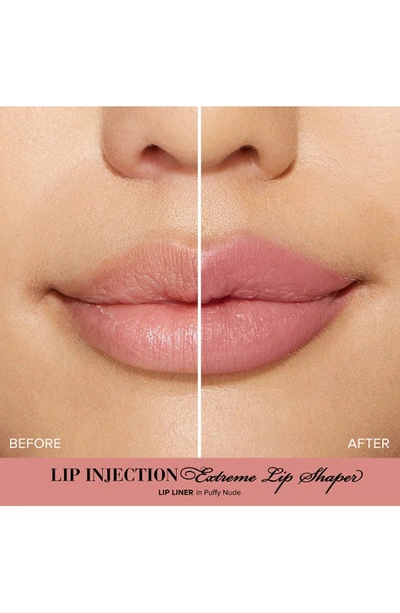 Shop Too Faced Lip Injection Extreme Lip Shaper Plumping Lip Liner In Puffy Nude