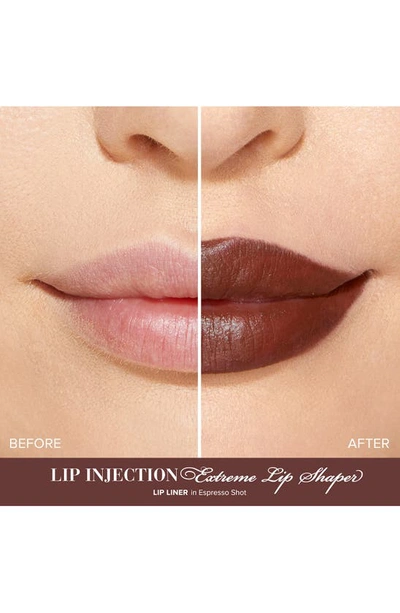 Too Faced Lip Injection Extreme Lip Shaper Plumping Lip Liner Espresso Shot 0.01 oz / 0.28 G In Espresso Shot