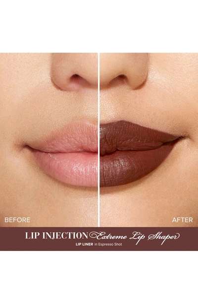 Too Faced Lip Injection Extreme Lip Shaper Plumping Lip Liner Espresso Shot 0.01 oz / 0.28 G In Espresso Shot