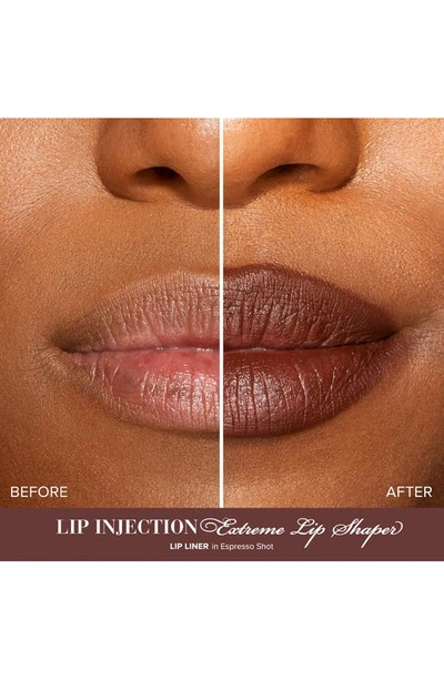 Too Faced Lip Injection Extreme Lip Shaper Plumping Lip Liner Espresso Shot 0.01 oz / 0.28 G In Espresso Shot