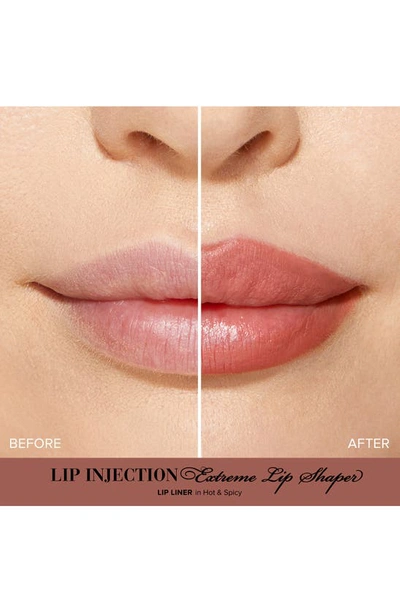 Too Faced Lip Injection Extreme Lip Shaper Plumping Lip Liner Hot & Spicy 0.01 oz / 0.28 G In Hot Spicy