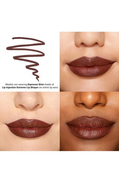 Too Faced Lip Injection Extreme Lip Shaper Plumping Lip Liner Espresso Shot 0.01 oz / 0.28 G In Espresso Shot