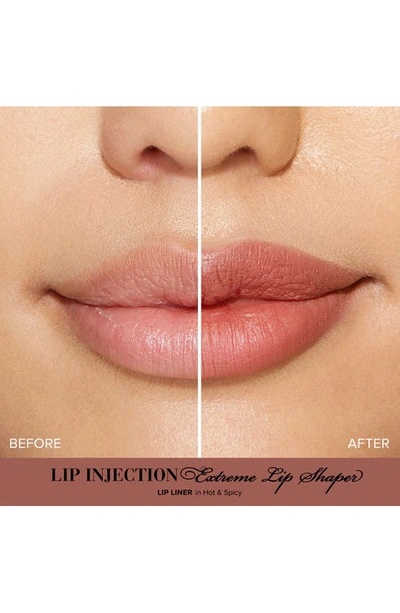 Shop Too Faced Lip Injection Extreme Lip Shaper Plumping Lip Liner In Hot Spicy