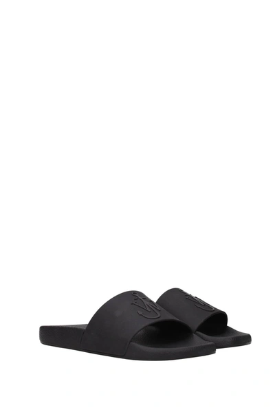 Shop Jw Anderson Slippers And Clogs Rubber Black