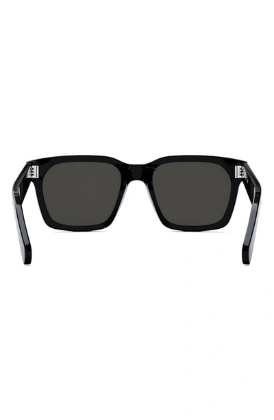 Shop Celine Bold 3 Dots 54mm Geometric Sunglasses In Shiny Black / Smoke