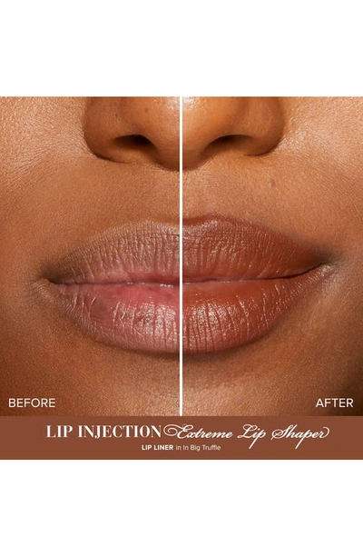 Too Faced Lip Injection Extreme Lip Shaper Plumping Lip Liner In Big Truffle 0.01 oz / 0.28 G In In Big Truffle