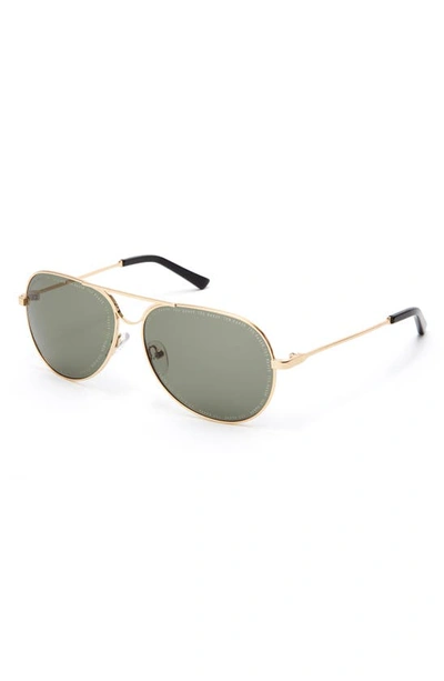 Ted Baker 58mm Aviator Sunglasses In Gold