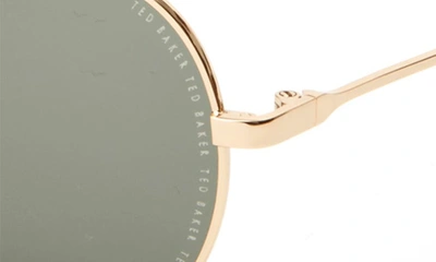 Shop Ted Baker 58mm Aviator Sunglasses In Gold