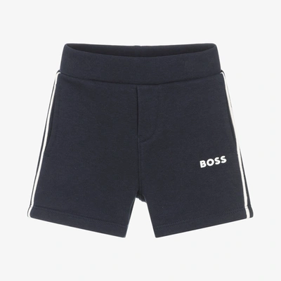 Hugo Boss Babies Boys Blue Cotton Logo Shorts ModeSens