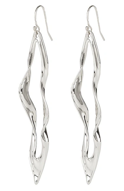 Shop Alexis Bittar Future Antiquity Sculptural Drop Earrings In Silver
