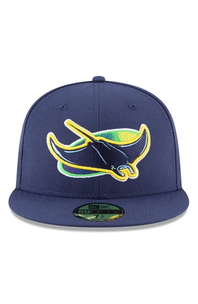 Shop New Era Navy Tampa Bay Rays Alternate Authentic Collection On-field 59fifty Fitted Hat