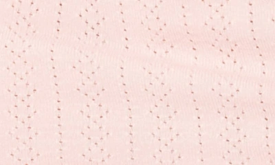Edikted Pointelle Low Rise Miniskirt In Light-pink
