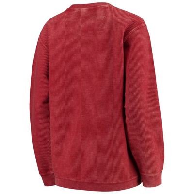 Shop Pressbox Crimson Washington State Cougars Comfy Cord Vintage Wash Basic Arch Pullover Sweatshirt