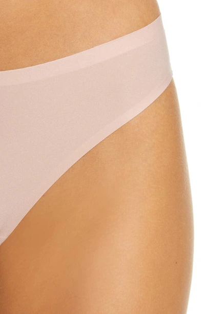 Chantelle Lingerie Soft Stretch Thong In Rose Authentique-vf