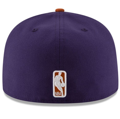 Shop New Era Purple/orange Phoenix Suns Official Team Color 2tone 59fifty Fitted Hat