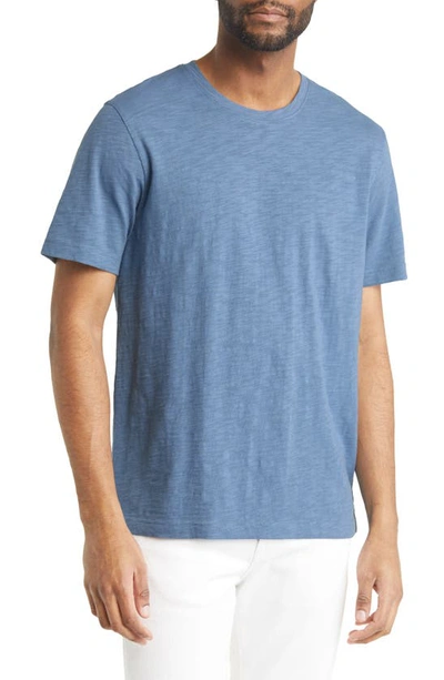 Shop Treasure & Bond Slub Crew Cotton T-shirt In Blue Captain