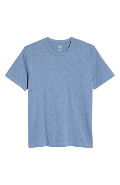Shop Treasure & Bond Slub Crew Cotton T-shirt In Blue Captain