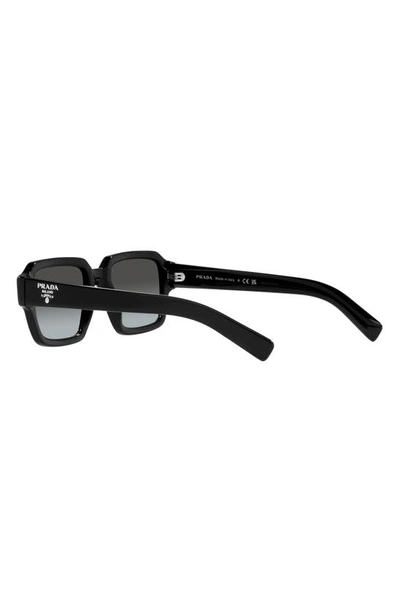 Shop Prada 54mm Gradient Square Sunglasses In Black