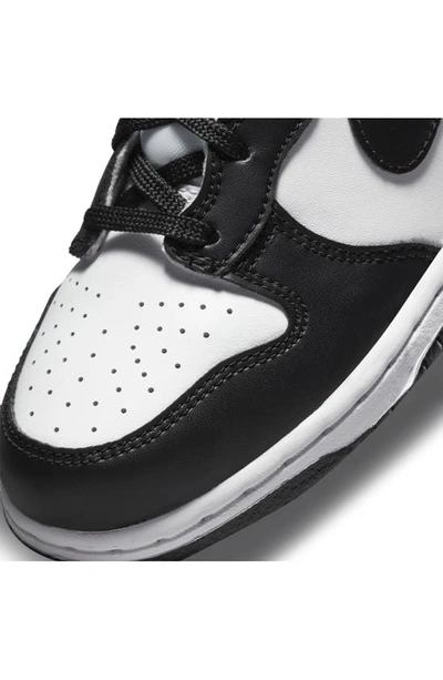 Nike Dunk Hi Basketball Shoe In White/ Black/ University Red