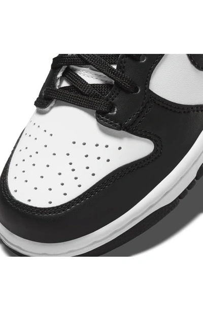 Nike Dunk Hi Basketball Shoe In White/ Black/ University Red