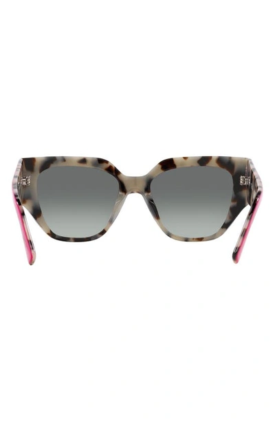 Shop Vogue 52mm Gradient Irregular Sunglasses In Gradient Grey