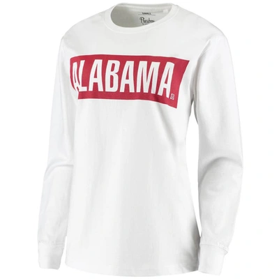 Shop Pressbox White Alabama Crimson Tide Big Block Whiteout Long Sleeve T-shirt