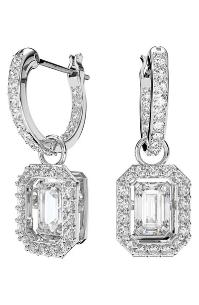 Shop Swarovski Millenia Dancing Crystal Drop Earrings In Silver