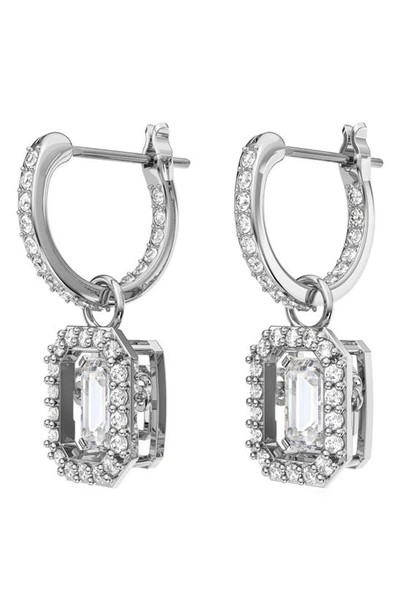 Swarovski Silver-tone Millenia Crystal Drop Earrings In Silver
