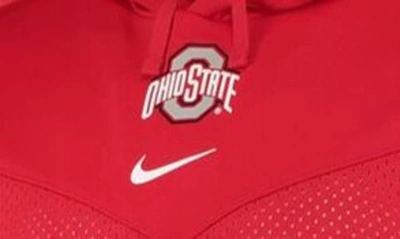 Shop Nike Scarlet Ohio State Buckeyes Sideline Jersey Pullover Hoodie