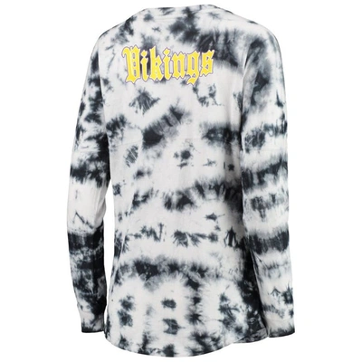 Shop New Era Black Minnesota Vikings Tie-dye Long Sleeve T-shirt