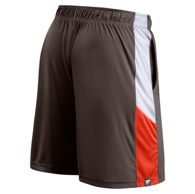 Shop Fanatics Branded Brown Cleveland Browns Prep Colorblock Shorts