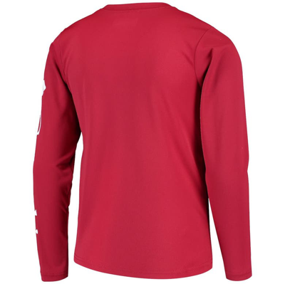 Shop Columbia Youth Crimson Alabama Crimson Tide Pfg Terminal Tackle Long Sleeve Omni-shade T-shirt