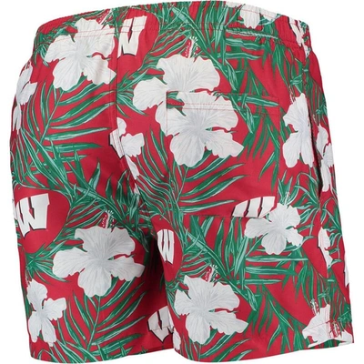 Shop Foco Red Wisconsin Badgers Swimming Trunks