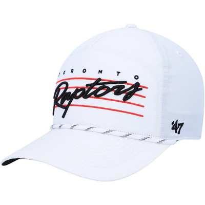 Shop 47 '  White Toronto Raptors Downburst Hitch Snapback Hat