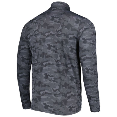 Shop Antigua Black San Francisco 49ers Brigade Quarter-zip Sweatshirt