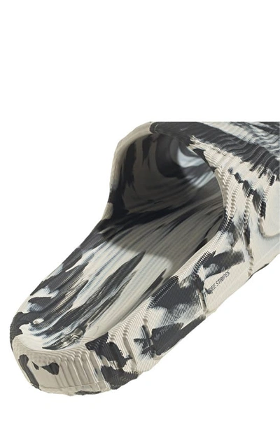 Shop Adidas Originals Adilette Sport Slide Sandal In Carbon/ Alumina/ Alumina