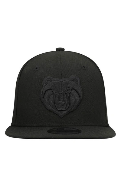 Shop New Era Memphis Grizzlies Black On Black 9fifty Snapback Hat