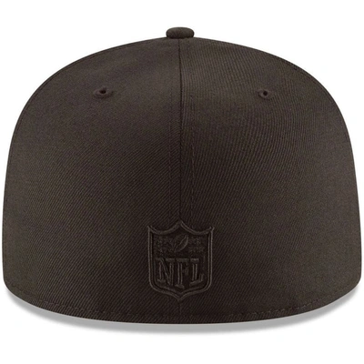 Shop New Era Indianapolis Colts Black On Black 59fifty Fitted Hat